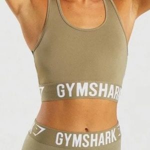 gymshark fit olive green sports bra small